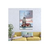 GAAGART Tekli Dikey Kanvas Duvar Tablosu İstanbul Kız Kulesi 40 x 60 gartNM7113