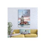 GAAGART Tekli Dikey Kanvas Duvar Tablosu İstanbul Kız Kulesi 50 x 70 gartNM7111