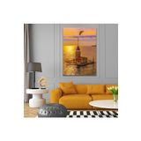 GAAGART Tekli Dikey Kanvas Duvar Tablosu İstanbul Uzak Çekim Kız Kulesi 70 x 100 gartNM7185