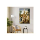 Gaagart Tekli Dikey Kanvas Duvar Tablosu Leonardo Da Vinci İsa’Nın Vaftizi, 60 X 90