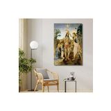 Gaagart Tekli Dikey Kanvas Duvar Tablosu Leonardo Da Vinci İsa’Nın Vaftizi, 70 X 100
