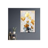 Gaagart Tekli Dikey Kanvas Duvar Tablosu Sarı Biloba Yaprak Tasarımı, 40 X 60