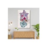 Gaagart Tekli Dikey Kanvas Fizik Tedavi Poliklinik Tablosu İskelet, 60 X 90