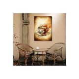 Gaagart Tekli Dikey Kanvas Mutfak Tablosu Çizgisel Fincan Ve Notalar, 60 X 90