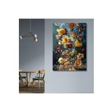 Gaagart Tekli Dikey Kanvas Mutfak Tablosu Portakal Çiçekleri Ve Su, 40 X 60