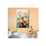 Gaagart Tekli Dikey Kanvas Mutfak Tablosu Renkli Meyve Ve Çiçek Tasarım, 60 X 90
