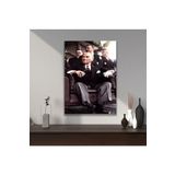 GAAGART Tekli Dikey Kanvas Ofis Tablosu Oturan Atatürk Portresi 40 x 60 gartNM7062
