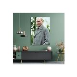 GAAGART Tekli Dikey Kanvas Ofis Tablosu Paltolu Atatürk Portresi 60 x 90 gartNM7069