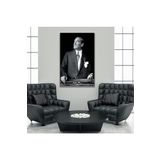 GAAGART Tekli Dikey Kanvas Ofis Tablosu Yukarı Bakan Atatürk Portresi 70 x 100 gartNM7046