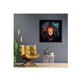 GAAGART Tekli Kare Kanvas Astroloji ve Burç Tablosu Aslan Burcu 40 x 40 gartNM8218