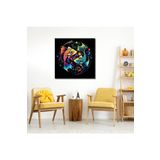 GAAGART Tekli Kare Kanvas Astroloji ve Burç Tablosu Balık Burcu 40 x 40 gartNM8222