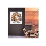 GAAGART Tekli Kare Kanvas Duvar Tablosu Kahve Köşesi Drink Coffee 40 x 40 gartNM8258
