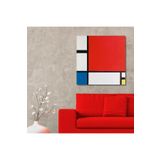 GAAGART Tekli Kare Kanvas Tablo Piet Mondriaan 1926 Composition 2 50 x 50 gartNM8131