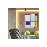 GAAGART Tekli Kare Kanvas Tablo Piet Mondriaan 1926 Composition 3 40 x 40 gartNM8135