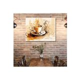 Gaagart Tekli Yatay Kanvas Mutfak Tablosu Kahve Köşesi Bohem Coffee, 60 X 40