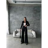Gabardin Ceket - Pantolon Takım - Siyah