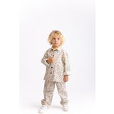 Gabardin Çizgi Desenli Erkek Çocuk Ceket
