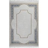 Gabardin Halı Miranda Serisi 4013 Akrilik Halı Salon Oturma Odası Halısı Krem