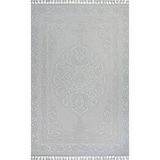 Gabardin Halı Miranda Serisi 4015 Akrilik Halı Salon Oturma Odası Halısı Gri