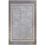 Gabardin Halı Morena Serisi 17151 Akrilik Halı Salon Oturma Odası Halısı Çok Renkli
