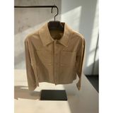 Gabardin Kumaş Ceket - Camel