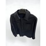 Gabardin Kumaş Ceket - L - Siyah