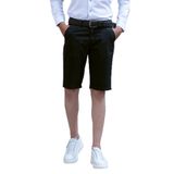 GABARDİN KUMAŞ PAMUKLU REGULAR FİT CHİNO YAN CEP ERKEK ŞORT SİYAH 30