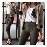 Gabardin Kumaş Yüksek Bel Pantolon 90 Cm 4XLbel40cm