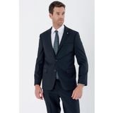 Gabardin Mono Yaka Likralı 6 Drop Comfort Fit Rahat Kesim Klasik Takım Elbise 1001235152 Koyu Lacivert