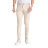 Gabardin Pamuklu Erkek Slim Fit Kalıp Yetişkin Chino Pantolon Krem 33