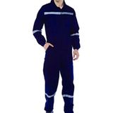 Gabardine 16/12 Gabardin Yazlık Pamuklu Iş Tulumu - Mavi - S