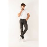 Gabbia Denim 1099 Slim Fit Gri Yıkamalı Rahat Denim Erkek Jeans - 32