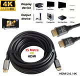 Gabble 15 Metre Hdmı 2.0 Kablo 4K 60Hz Ultra Hd Altın Uçlu Tv Monitör Projeksiyon Ps5 Xbox
