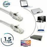 Gabble Cat6 Yüksek Hızlı Ethernet Kablosu Gigabit İnternet Ağ Kablosu Tak Kullan 1.5 Metre