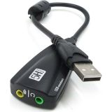 GABBLE GAB-USC91 7.1 KANAL 15CM SİYAH USB SES KARTI