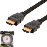 Gabble Hdmı Kablosu 1.5Mt Gold 3D 4K Örgülü Filtreli Gab-015