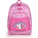 Gabol Anaokulu Sırt Çantası Rainbow Orijinal Kız Çocuk Çift Bölmeli Dayanıklı Mini Çanta 9 Litre Pembe