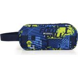 Gabol Kalem Çantası Skull Üç Gözlü Lacivert Okul Kalemlik Unisex - Renkli - 22x9x9
