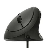 Gabongcui Kablolu Dikey Fare, 3 Ayarlanabilir DPI 800/1200/1600 ile Ergonomik Optik Fare, Dizüstü Bilgisayar, Masaüstü ile Uyumlu, Orta Boy Eller için Daha İyi (Siyah)