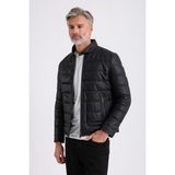 Gabriel Erkek Şişme Hakiki Deri Mont - Siyah-128 - 5XL