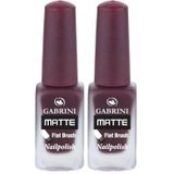 Gabrini Matte Nail Polish M09 Mat 2'li Oje