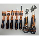 Gadget 5 Adet Yıldız Tornavida Set ve 2 Adet Ingiliz Anahtarı Kurbağacık Set ( 3X100 5X75 6X100 6X125 6X150 ) 2 Adet Ingiliz Anahtarı Kurbağacık ( 250X30 200X24 )