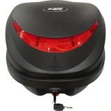 GAFF G32 Carbon Tasarımlı Motosiklet Arka Çanta 32 Litre Sırt Dayamalı Port Bagaj Kilitli Siyah
