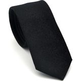 Gaffy Cravatte Şal Desenli Siyah Dokuma Kumaş Mendilli Slim Fit Kravat // SDK-2508-1
