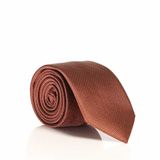 Gaffy DDK-04 Kiremit Slim Fit Düz Renk Dokuma Kravat