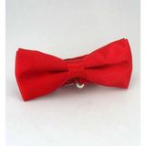 Gaffy Kırmızı Çocuk Boy Düz Renk Saten Papyon - CP-03 CP-03-GF