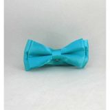 Gaffy Turkuaz Çocuk Boy Düz Renk Saten Papyon - CP-22 CP-22-GF