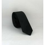 Gaffy USS-01 Siyah Ultra Slim Fit Düz Renk Saten Kravat