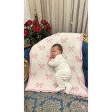 GAFULL BATTANİYE Triko Bebek Battaniyesi (Fiyonk Baklava Model)