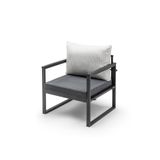 Gaga Mobilya Bahce Mobilyasi, Cafe, Balkon, Kanepe, Berjer (68Cm) Antrasit